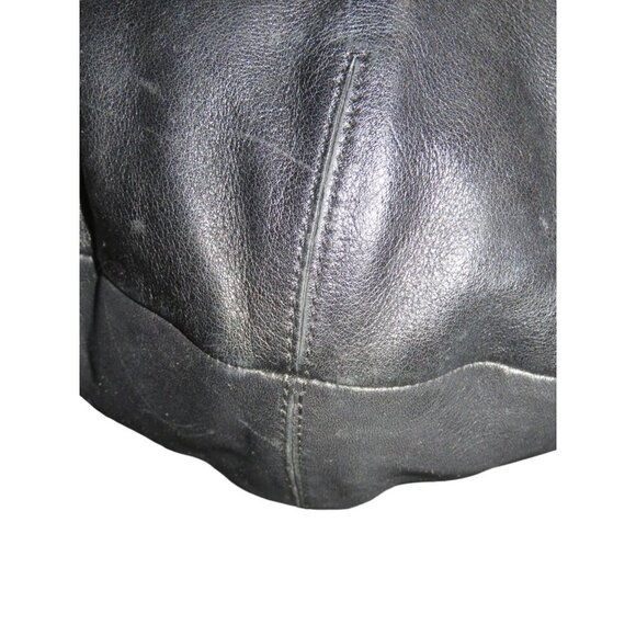 Coach 2010 Soho Black Leather Large Pleated Hobo Buckle Strap Shoulder Bag - Picture 10 of 14